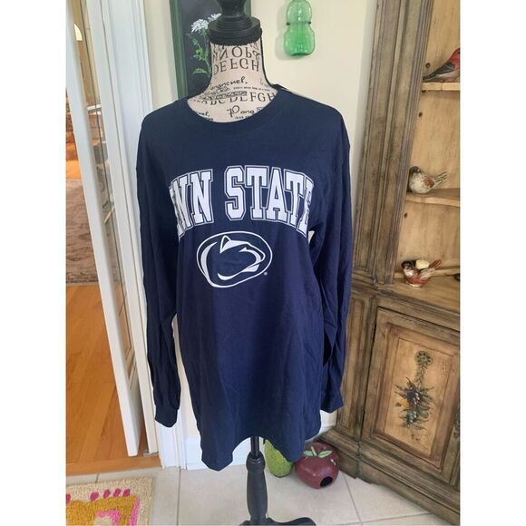 NWT Fanatics Navy Penn State Nittany Lions Heritage Long Sleeve Tee - Picture 9 of 9